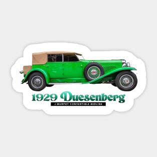 1929 Duesenberg J-Murphy Convertible Berline Sticker